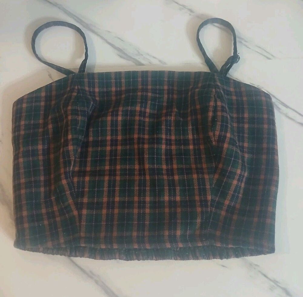 Aeropostale Plaid Crop Top Y2K Preppy Bratz School Girl Academia Sz XS